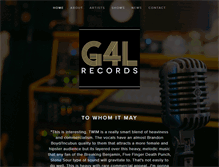 Tablet Screenshot of g4lrecords.com